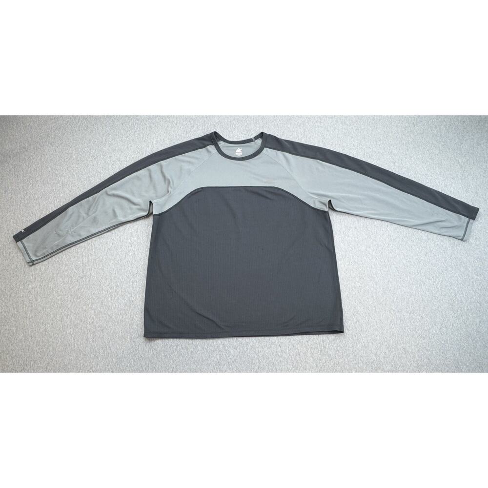 Eastern Mountain Sport EMS Shirt‎ Men Large Gray Performance Tech Wick